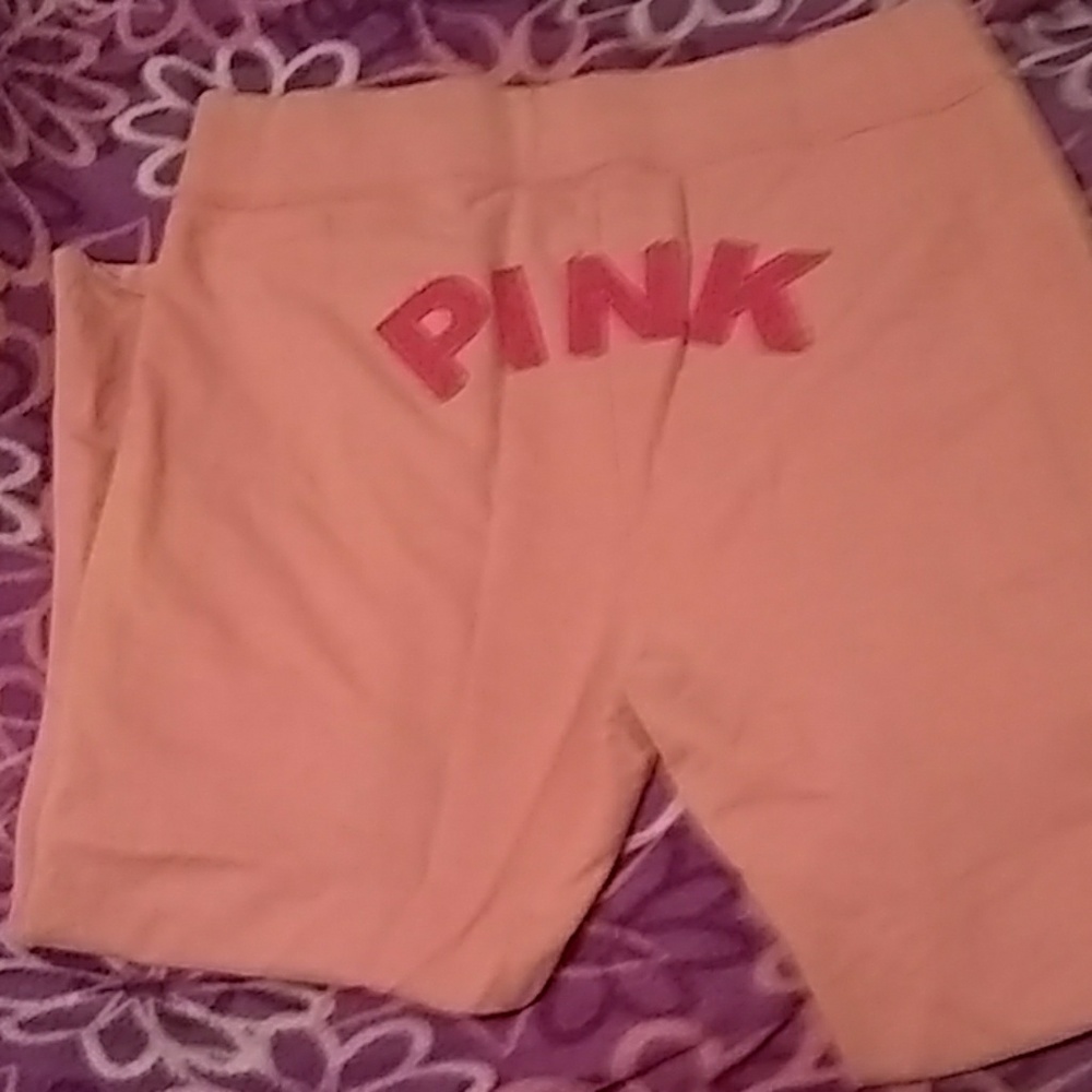 Womens pink capri sweat pants